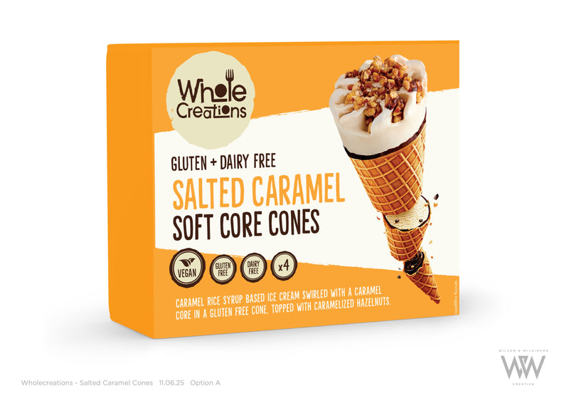 Gluten & Dairy Free Salted Caramel Soft Core Cones