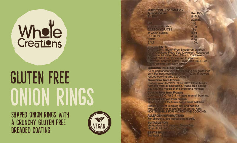 Gluten Free Onion Rings - 1kg