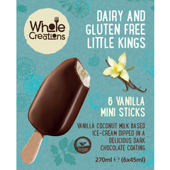 Buy Vegan Food Online | UK Delivery, Dairy Gluten Free posh desserts rVanilla mini sticks, vanilla coconut milk based ice-cream, delicious dark chocolate coating 